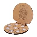 Osasbazaar Pure Silver Ashta Lakshmi Silver Coins for Puja, Temple At Home, Workplace and Gifting - 99% Pure - 20 Gms, Set of 8 Coins