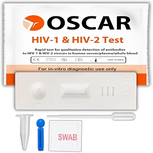oscar hiv1 amp hiv2 rapid home test kit pack of 1