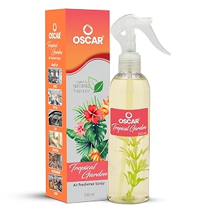 oscar tropical garden room air freshener with long lasting mood freshing fragrance 250ml