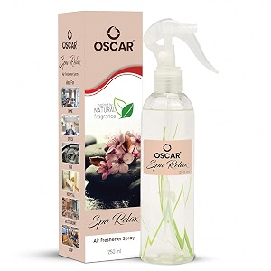 oscar spa relax room air freshener with long lasting mood freshing fragrance 250ml