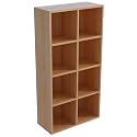 OSCHF 8-Cube Storage Shelf Bookcase, Oak