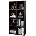 OSCHF 8-Cube Storage Shelf Bookcase, Black