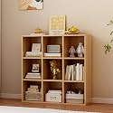 OSCHF 9-Cube Storage Shelf Bookcase, Oak
