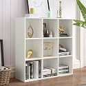 OSCHF 9-Cube Storage Shelf Bookcase, Warm White