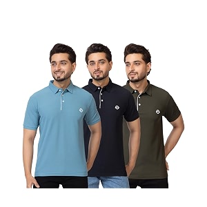 OSCILLATE Summer Casual Wear Polycotton Polo Tshirt