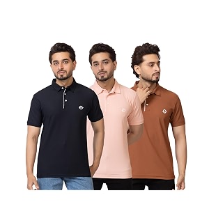OSCILLATE Summer Casual Wear Polycotton Polo Tshirt