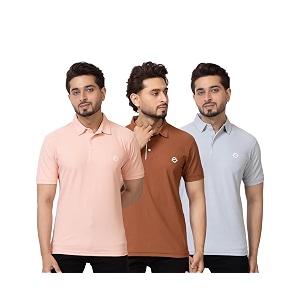 OSCILLATE Summer Casual Wear Polycotton Polo Tshirt