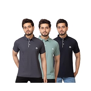 OSCILLATE Summer Casual Wear Polycotton Polo Tshirt