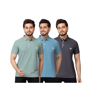 OSCILLATE Summer Casual Wear Polycotton Polo Tshirt