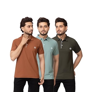 OSCILLATE Summer Casual Wear Polycotton Polo Tshirt