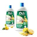 Osh Floor Cleaner 1000ml - Pack of 2 | 99% Natural &amp; Plant-Derived | Anti-Bacterial Multi-Surface Cleaner | Safe Across Surfaces | Allergen-Free Fragrance |