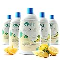 Osh Floor Cleaner | 99% Natural &amp; Plant derived | Works on all surfaces | Goodness of Basil, Neem &amp; Turmeric| Allergen free Basil &amp; Citrus Fragrance | 1000ml - Pack of 5