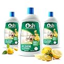 Osh Floor Cleaner | 99% Natural &amp; Plant derived | Works on all surfaces | Goodness of Basil, Neem &amp; Turmeric| Allergen free Basil &amp; Citrus Fragrance | 1000ml - Pack of 3