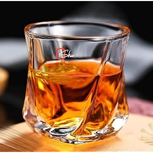 european premium big whiskey glasses set of 6-310ml transparent crystal heavy strong bottom drinking bar whisky glass for scotch bourbon rocks cocktail rum liquor and drinks