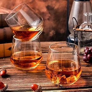 european premium whiskey glasses set of 6 clear 300ml transparent sturdy whisky bar glass for party home restaurant great for daily use