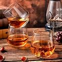 European Premium Whiskey Glasses Set of 6, Clear, 300ml, Transparent Sturdy Whisky Bar Glass for Party, Home, Restaurant (Great for Daily Use)
