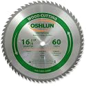 Oshlun SBW-164060 16-5/16-Inch 32 Tooth Beam Saw ATB Saw Blade with 1-Inch Arbor