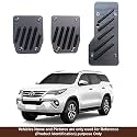 Oshotto 3 Pcs Non-Slip Manual CS-08 Car Pedals Kit Sports Pad Covers Set Compatible with Toyota Fortuner Old (Black)