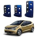 Oshotto 3 Pcs Non-Slip Manual CS-036 Car Pedals Kit Pad Covers Set Compatible with Tata Altroz (Blue)