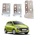 Oshotto 3 Pcs Non-Slip Manual CS-036 Car Pedals Kit Pad Covers Set Compatible with Hyundai New SANTRO (2018-2026) (Silver)