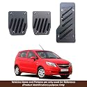 Oshotto 3 Pcs Non-Slip Manual CS-08 Car Pedals Kit Sports Pad Covers Set Compatible with Chevrolet Uva Old/UVA SAIL (Black)