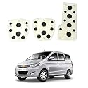 Oshotto 3 Pcs Non-Slip Manual CS-08 Car Pedals Kit Sports Pad Covers Set Compatible with Chevrolet Enjoy (Black)