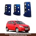 Oshotto 3 Pcs Non-Slip Manual CS-036 Car Pedals Kit Pad Covers Set Compatible with Chevrolet Uva Old/UVA SAIL (Blue)