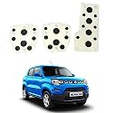 Oshotto 3 Pcs Non-Slip Manual CS-08 Car Pedals Kit Sports Pad Covers Set Compatible with Maruti Suzuki S-Presso (Black)