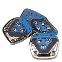 Oshotto 3 Pcs Non-Slip Manual CS-375 Car Pedals kit Pad Covers Set Compatible with Maruti Suzuki S-Presso (Blue)