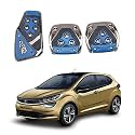 Oshotto 3 Pcs Non-Slip Manual CS-375 Car Pedals kit Pad Covers Set Compatible with Tata Altroz (Blue)