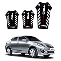 Oshotto 3 Pcs Non-Slip Manual CS-08 Car Pedals Kit Sports Pad Covers Set Compatible with Maruti Suzuki Swift Dzire Old (2008-2016) (Black)