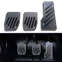 Oshotto 3 Pcs Non-Slip Manual CS-08 Car Pedals Kit Sports Pad Covers Set Compatible with Hyundai Aura (Black)