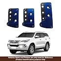 Oshotto 3 Pcs Non-Slip Manual CS-036 Car Pedals Kit Pad Covers Set Compatible with Toyota Fortuner Old (Blue)