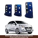 Oshotto 3 Pcs Non-Slip Manual CS-036 Car Pedals Kit Pad Covers Set Compatible with Hyundai Xcent (Blue)