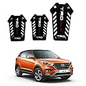 Oshotto 3 Pcs Non-Slip Manual CS-375 Car Pedals kit Pad Covers Set Compatible with Hyundai Creta (2015-2019) (Grey)