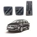 Oshotto 3 Pcs Non-Slip Manual CS-048 Car Pedals Kit Pad Covers Set Compatible with Volkswagen Vento (Grey)