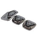 Oshotto 3 Pcs Non-Slip Manual CS-375 Car Pedals kit Pad Covers Set Compatible with Hyundai Aura (Grey)