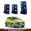 Oshotto 3 Pcs Non-Slip Manual CS-036 Car Pedals Kit Pad Covers Set Compatible with Hyundai New Santro 2018-2026 (Blue)