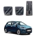 Oshotto 3 Pcs Non-Slip Manual CS-048 Car Pedals Kit Pad Covers Set Compatible with Hyundai New Santro 2018-2026 (Grey)