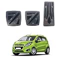 Oshotto 3 Pcs Non-Slip Manual CS-048 Car Pedals Kit Pad Covers Set Compatible with Chevrolet Beat (Grey)