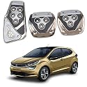 Oshotto 3 Pcs Non-Slip Manual CS-375 Car Pedals kit Pad Covers Set Compatible with Tata Altroz (Grey)