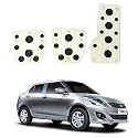 Oshotto 3 Pcs Non-Slip Manual CS-08 Car Pedals Kit Sports Pad Covers Set Compatible with Maruti Suzuki Swift Dzire Old (2008-2016) (Black)