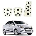 Oshotto 3 Pcs Non-Slip Manual CS-08 Car Pedals Kit Sports Pad Covers Set Compatible with Hyundai Xcent (Black)