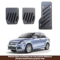 Oshotto 3 Pcs Non-Slip Manual CS-08 Car Pedals Kit Sports Pad Covers Set Compatible with Maruti Suzuki Swift Dzire Old (2008-2016) (Black)