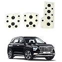 Oshotto 3 Pcs Non-Slip Manual CS-08 Car Pedals Kit Sports Pad Covers Set Compatible with Hyundai Creta (2015-2019) (Black)