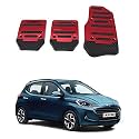 Oshotto 3 Pcs Non-Slip Manual CS-375 Car Pedals kit Pad Covers Set Compatible with Hyundai Xcent (Grey)