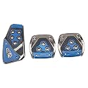 Oshotto 3 Pcs Non-Slip Manual CS-375 Car Pedals kit Pad Covers Set Compatible with Hyundai Aura (Blue)