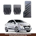 Oshotto 3 Pcs Non-Slip Manual CS-08 Car Pedals Kit Sports Pad Covers Set Compatible with Hyundai Xcent (Black)