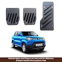 Oshotto 3 Pcs Non-Slip Manual CS-08 Car Pedals Kit Sports Pad Covers Set Compatible with Maruti Suzuki S-Presso (Black)