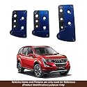 Oshotto 3 Pcs Non-Slip Manual CS-036 Car Pedals Kit Pad Covers Set Compatible with Mahindra XUV-500 (Blue)